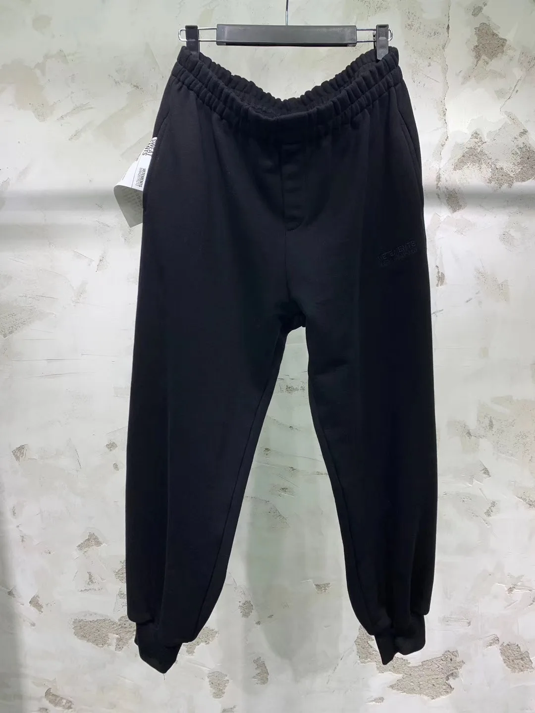 19SS vetements брюки для мужчин и женщин Европейский размер 1:1 высокое качество vetements спортивные штаны хип-хоп kanye west уличная одежда суженные брюки - Цвет: black