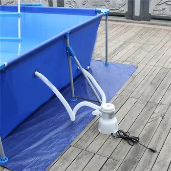 

110V/220V Swimming Pool Filter Pump Pool Cleaning Tools for 100-350GAL Pools 330 GPH Summer Outdoor Pool Tool Accessory Us Uk Eu