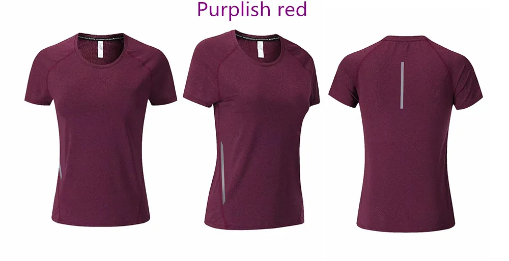 2020 T Shirt Running Woman Quick Dry Fitness Slim Short Sleeves Breathable Gym Nylon Sportswear Yoga Shirts Compression Female