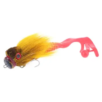 

1Pc Soft Grub Shallow Hooks Big Bait 3D Deer Hair Mouse Lure Fishing Accessories