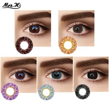 

2pcs/pair Cosmetic Contact Lenses Sunny Series Cosplay Colored Contact Lenses Eye Color Beautiful Pupil for Holloween Makeup