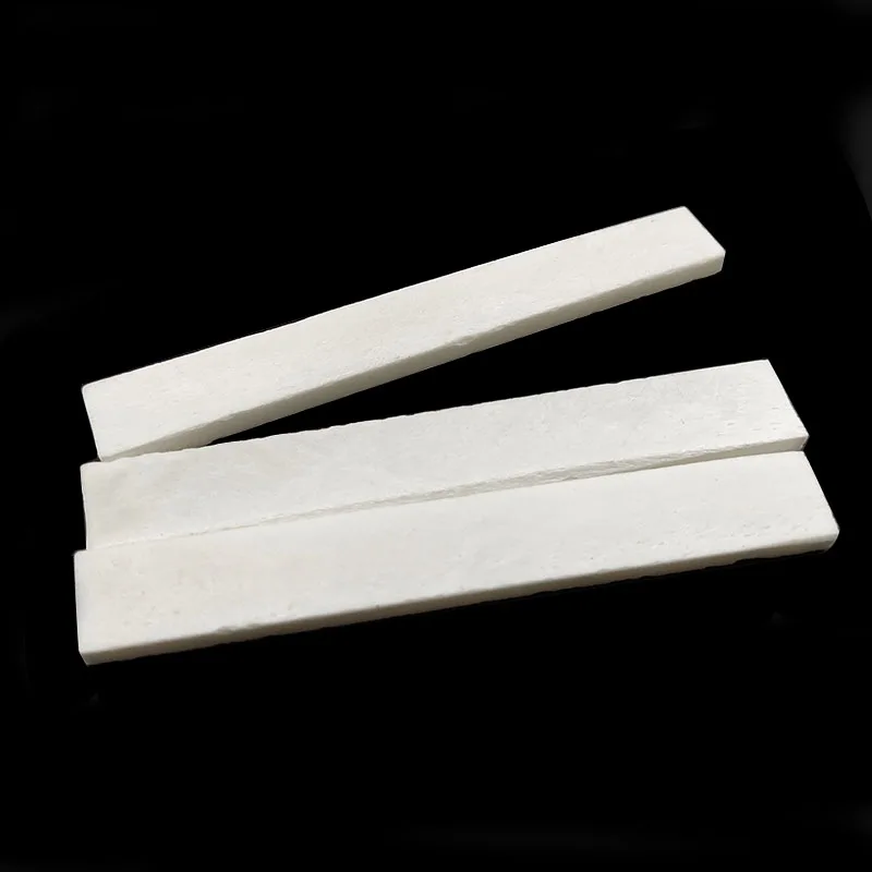 Classical Acoustic Electric Guitar Bone Guitar String Bridge Saddle Nut Blank Replacement Parts 100Set