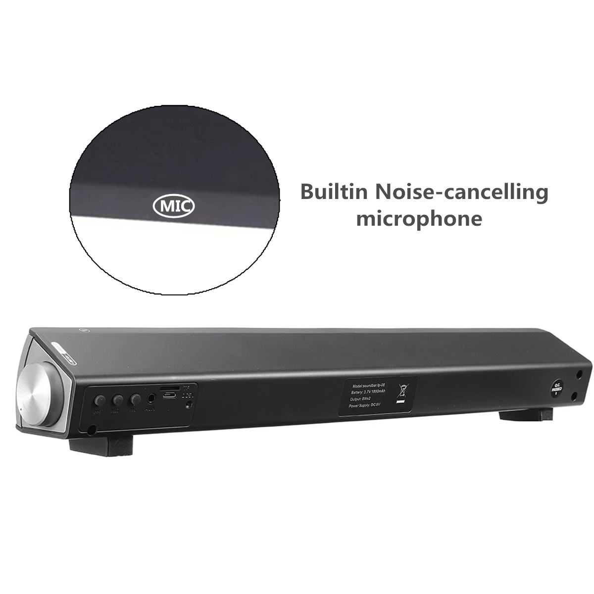 Домашний кинотеатр 10 Вт bluetooth Саундбар ТВ AUX bluetooth Динамики Soundbar двойной динамик s объемный звуковой эффект сабвуферный динамик