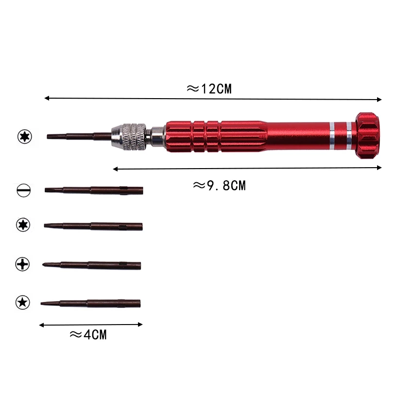 1PC 5 in 1 Screwdriver Bit Repair Screen Open Tool Kit Precision Screwdrivers Set Mobile Phone Repair Tools Screwdriver