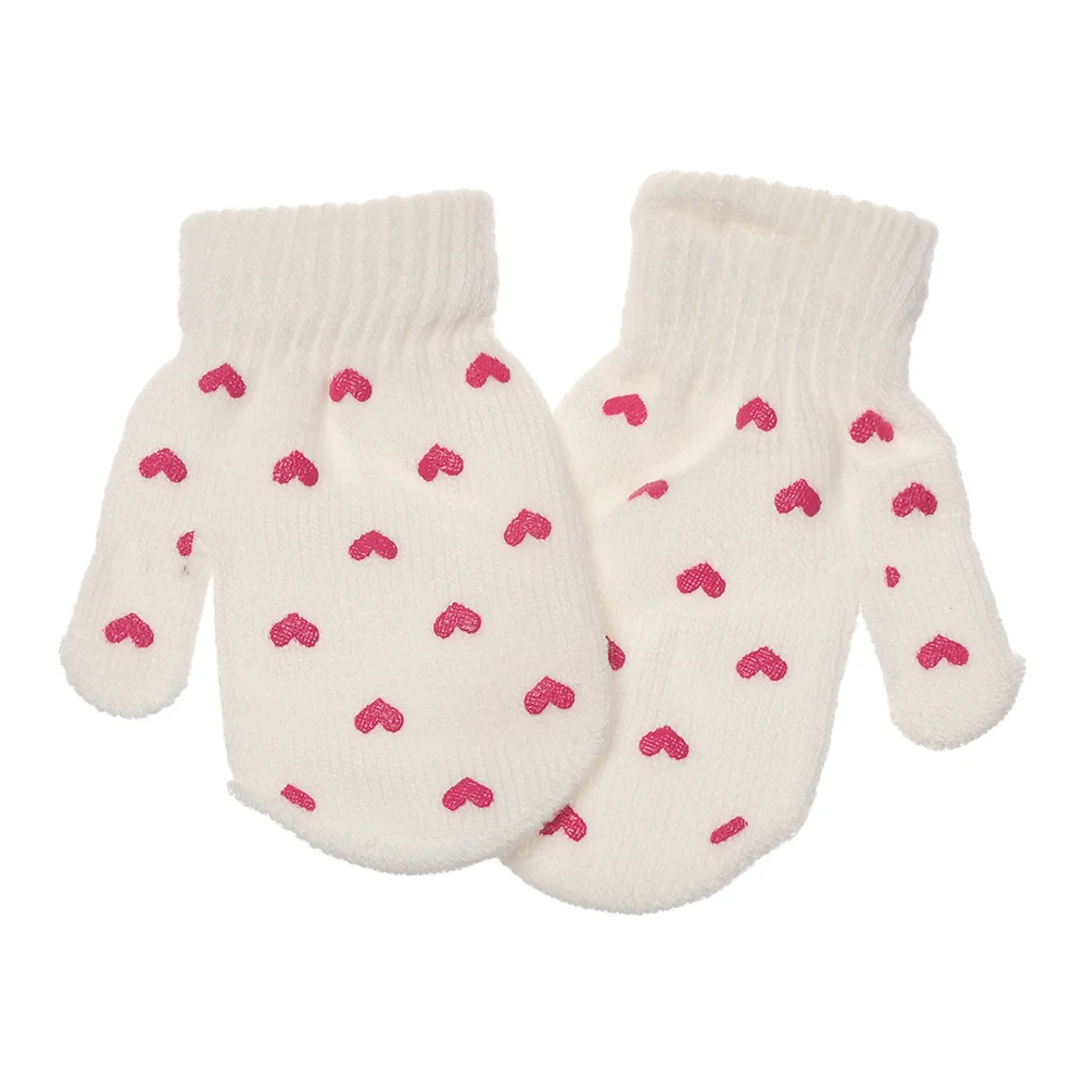 1 пара, новые зимние детские перчатки, вязаные теплые мягкие перчатки для мальчиков и девочек, яркие цвета, Звездные варежки, детские зимние милые подарки - Цвет: 2