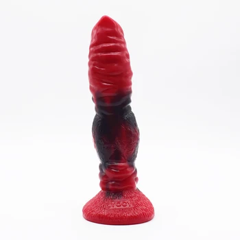 Animal Dog Penis Realistic Wolf Dildo Fantasy Knotted Hound Dick Fake Canine Cock Fetish Anal Sex Toys For Women Masturbate 3