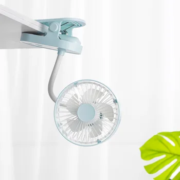 

USB Charging Fan Clip on Flexible Bendable Mini Desk Electric Fans with 2000mAh Rechargeable Battery Operated For Bedsi