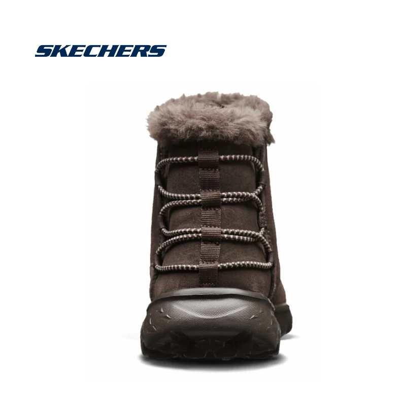 Skechers/зимние ботинки; женские удобные зимние ботинки; коллекция года; женские ботильоны; Теплая обувь высокого качества; женские ботинки; 14404-BKPK