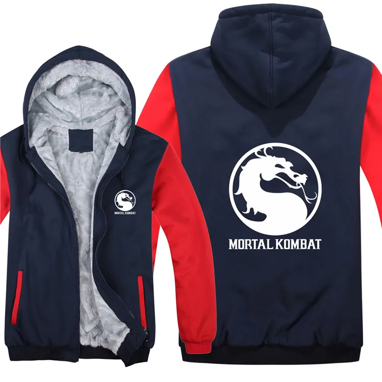 Mortal Kombat толстовки мужские модные пальто пуловер теплая куртка Mortal Kombat Кофты мужские тканевые HS-030