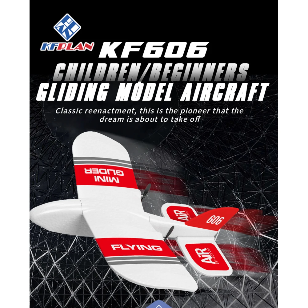 KF606 2,4 Ghz 2CH модель RC игрушка-планер Дети Инерции EPP Мини Крытый пенопластовый самолет Летающий метательный DIY ручной работы Встроенный гироскоп подарок