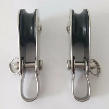 

Kayak Nylon Pulley Block Canoe Wear resistant Flexible 25mm Swivel Sheave