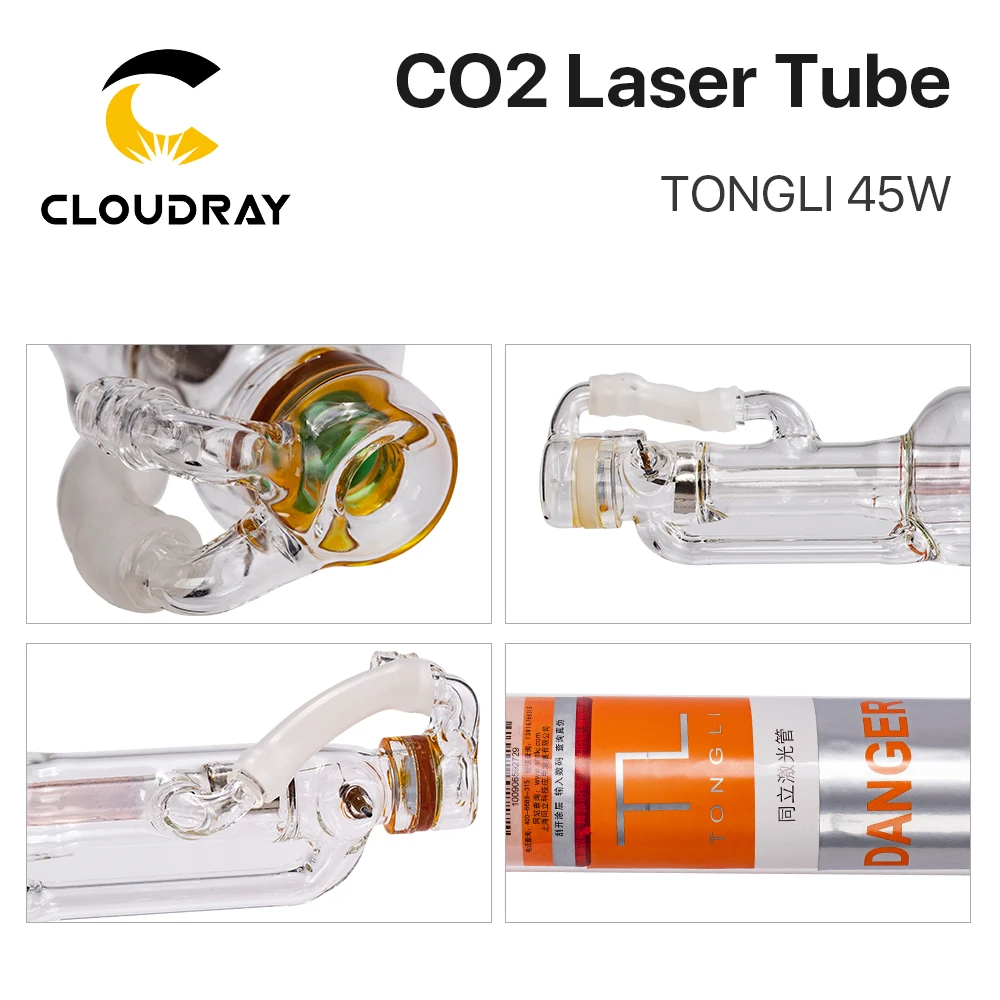 Cloudray TONGLI 800 мм 45 Вт Co2 стеклянная лазерная трубка для CO2 Лазерная гравировальная