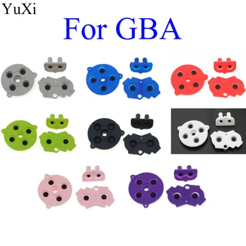 

High Quality Colorful For Nintendo Game Boy GBA Advance Button Silicone Rubber Pad Conductive Contacts AB Select Start D pad
