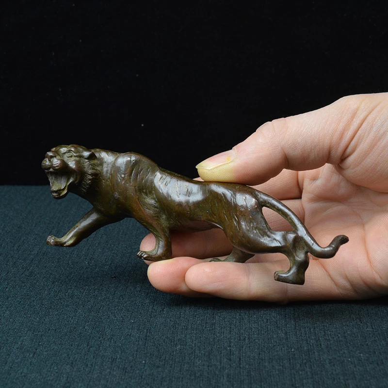 大規模なヴィンテージの虎の像,金属の動物の置物,ラッキーな