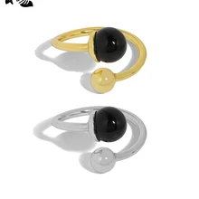 S'STEEL 925 Sterling Silver Ring Design Sense Micro Inlaid Bead Texture For Women Designer Love 2021 Trend Accesories Jewellery