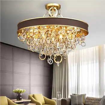 

New crystal chandelier for living room lamp bedroom lamp fashion modern LED lamp