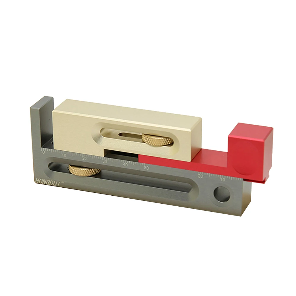 

Saw Table Saw Slot Adjuster Mortise and Tenon Tool Movable Measuring Block Length Compensation Woodworking Tools