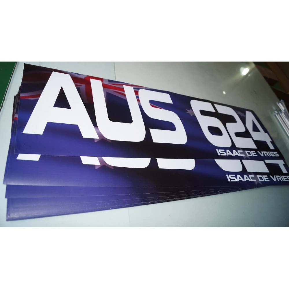 Custom Full Color CMYK Print Car BUMPER Removable PVC VINYL-selfadhesive Stickers UV resistant (20X20CM) | Дом и сад