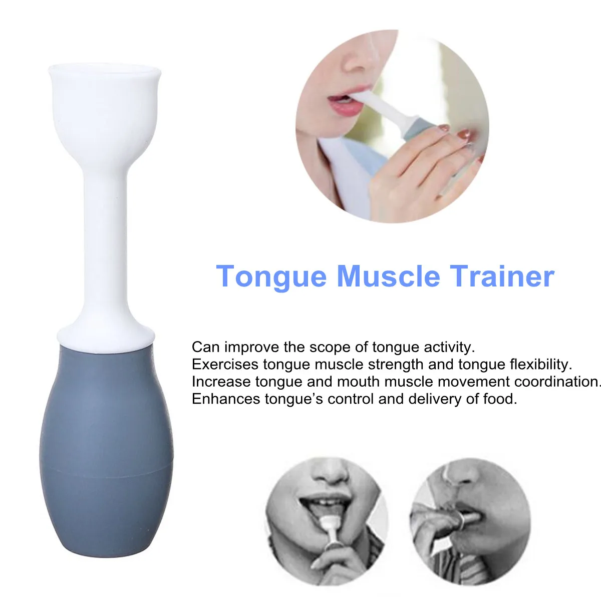 Тренажер для восприятия мышц губ язык безопасная восстанавливающая щетка для языка тренажер для мышц Массажер щетка уход за полостью рта тренировка 5 шт