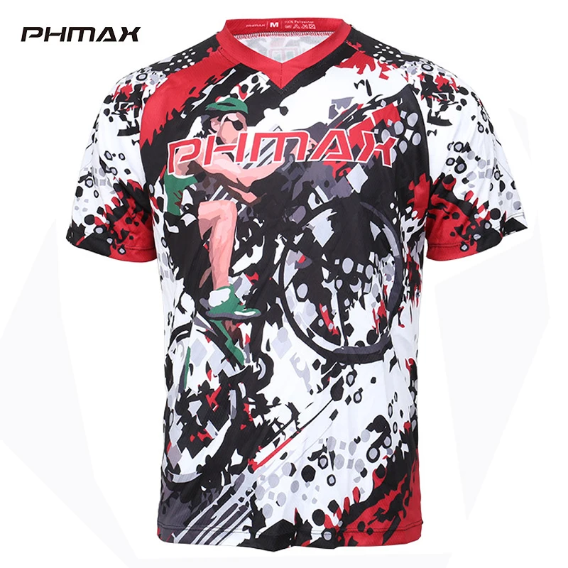 Футболка PHMAX горнолыжная для мотокросса дышащая удобная рубашка DH езды на
