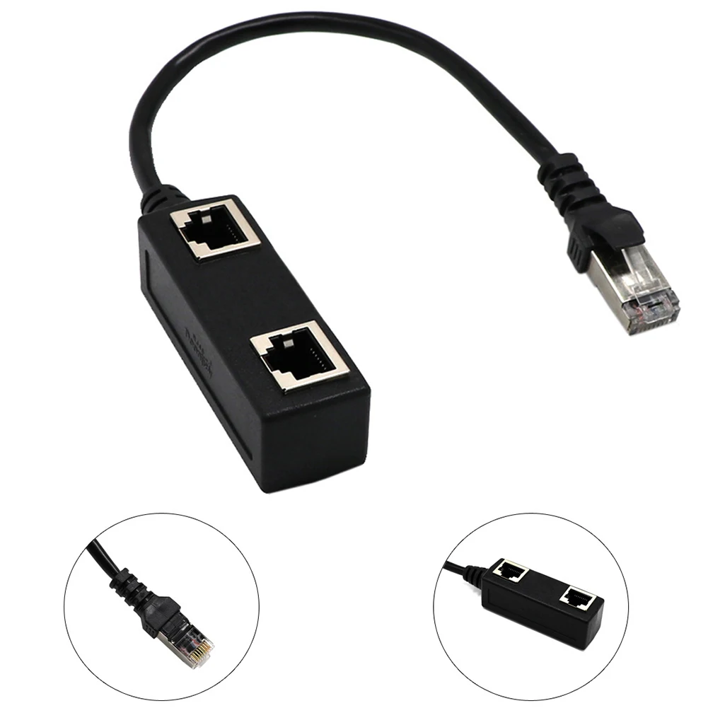 Прочный высокочеткий компьютерный адаптер с 1 на 2 портами высокоскоростной мини