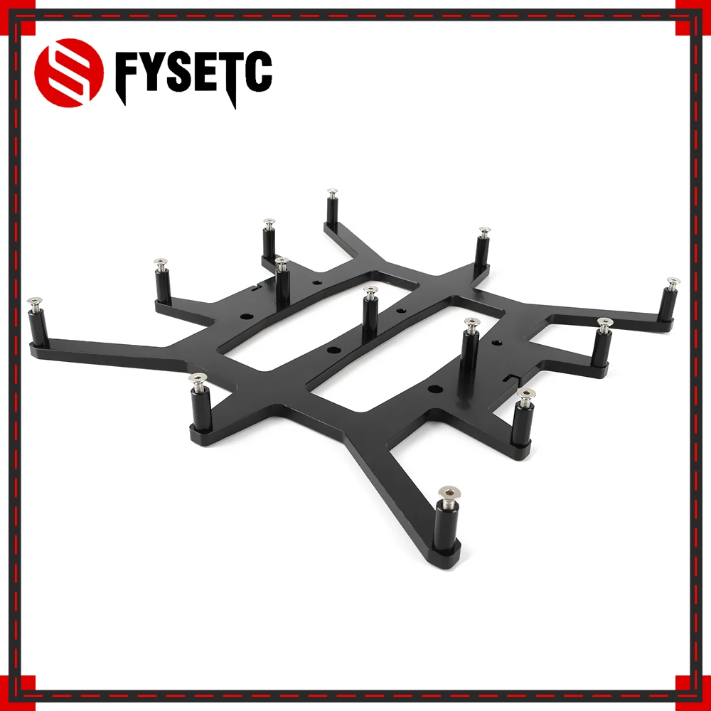 

Black Aluminum Y Carriage Anodized Plate Hot Bed Support Plate For 310*310mm Heated Bed Creality CR-10 CR10 BLV MGN CUBE Printer