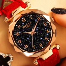 Модные женские часы лучшие продажи звезда небо циферблат часы Роскошные розовое золото Женские кварцевые наручные часы дропшиппинг