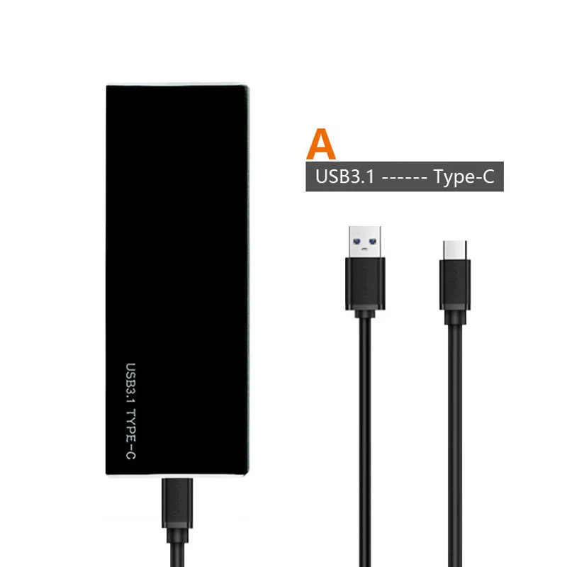 USB-C M.2 NVME SSD NVME корпус USB 3,1 type-c GEN2 M.2 SSD корпус до 10 Гбит/с для 2230-2280 M.2 NVME SSD жесткий диск M ключ