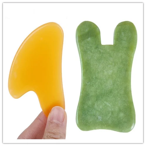 New Natural Jade Stone Guasha Board Massage Tool Antistress Body Care Scraping Board SPA Therapy Gua Sha Massager