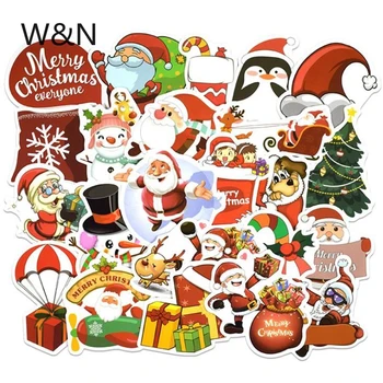 

25PCS/pack Christmas Sticker Kawaii Santa Claus/Snowman/Christmas Tree Notebook Planner Scrapbooking Diary/New Year Gift Sticker