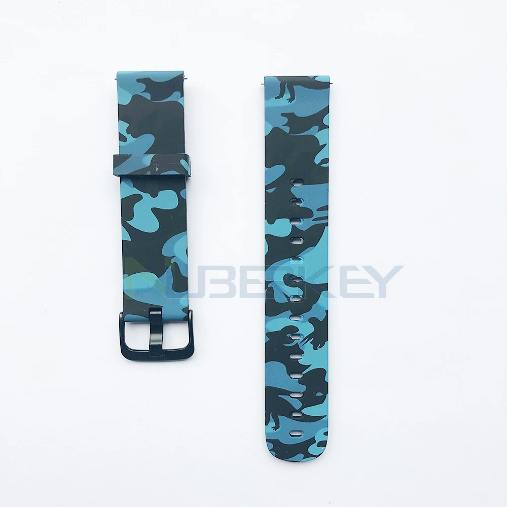 Only strap - E 4in1 аксессуары для смарт-часов Xiaomi Huami Amazfit ремешок Bip камуфляж мягкий браслет для смарт-браслета Amazfit Bip чехол Экран пленка - Цвет: Only strap - E