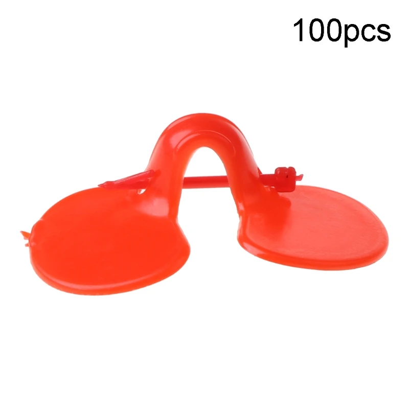 Gafas de protección para aves de corral, 100 Uds., 4,5 cm, para evitar pecas, con perno