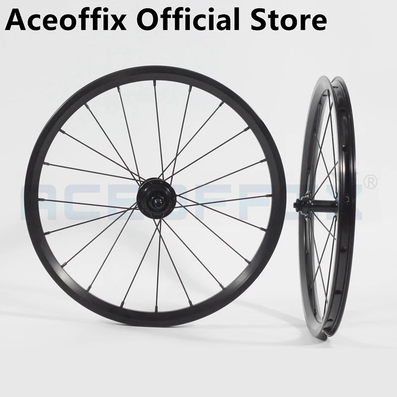 ACEoffix-ブロンプトン自転車用ホイール,1〜3スピード,349 74