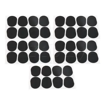 

Yibuy 40x Black Foodgrade Rubber Alto/Tenor Sax Clarinet Mouthpiece Mat 0.8mm