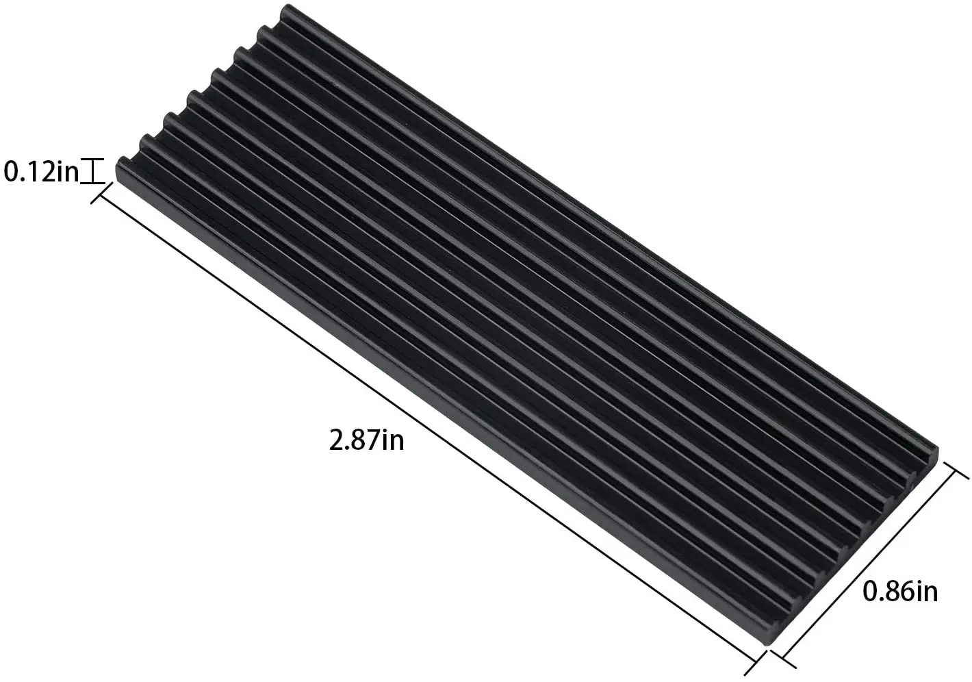 SSD heatsink 2pcs aluminum M.2 hard disk heat dissipation radiator cooling silicon thermal pad for NGFF NVME M2 2280 PCIE