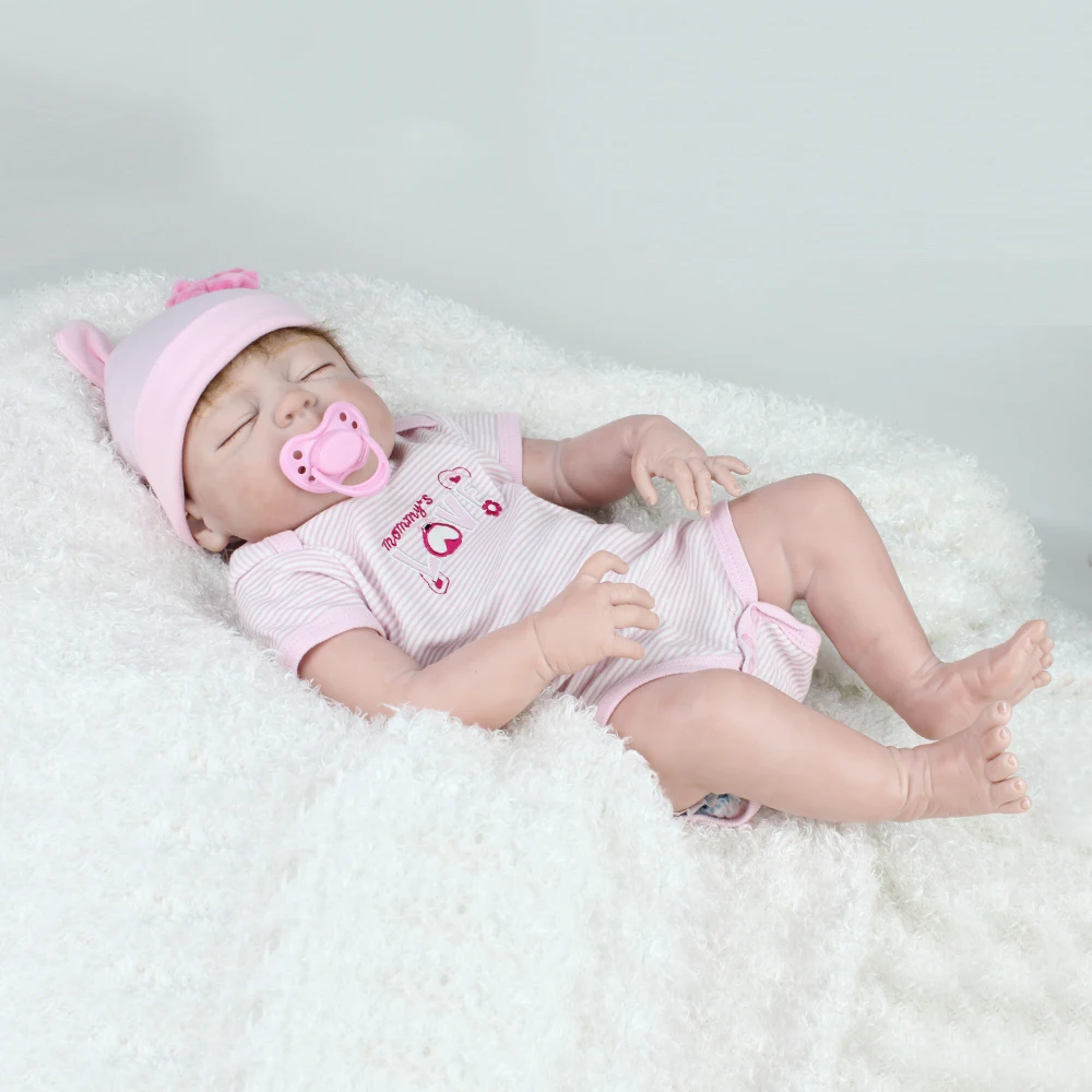 Кукла новорожденная NPKDOLL силиконовая кукла реборн на все тело игрушка подарок