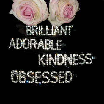 

New Arrival Unique Saying Word Hairclips "BRILLIANT","ADORABLE","KINDNESS","OBSESSED" Hair Pins Amazing Hair Accessory WHOLESALE