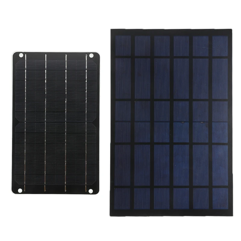 6W/10W 5V USB Solar Charger Solar Panels Charger with USB Port Solar Battery Charger Power for Cell Mobile Phones