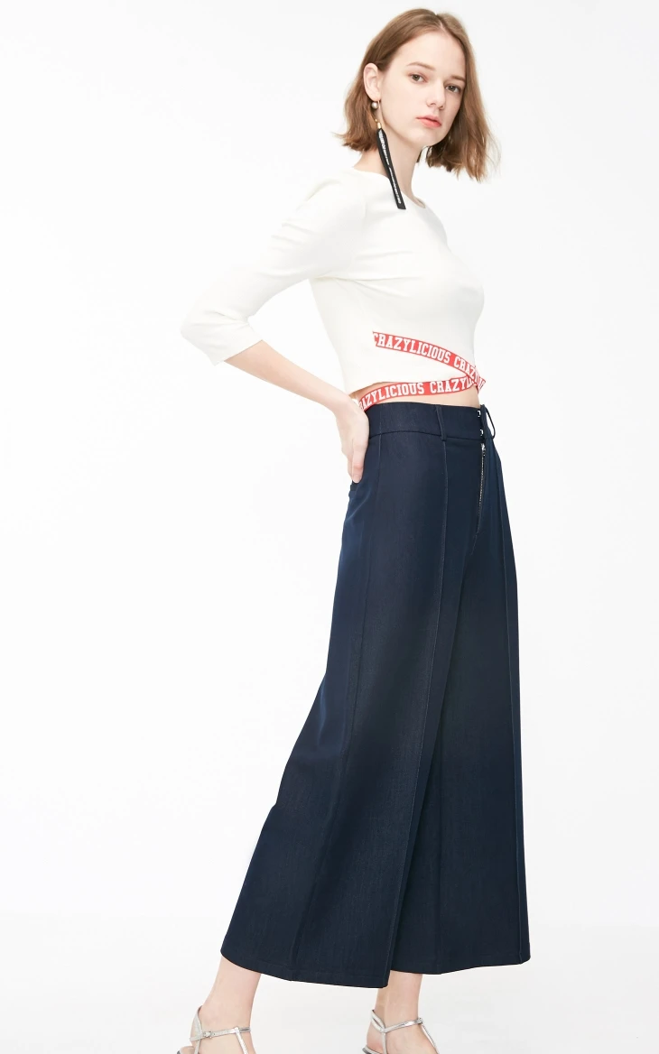 Vero Moda женские Выбеленные широкие укороченные джинсы с высокой посадкой | 319149525