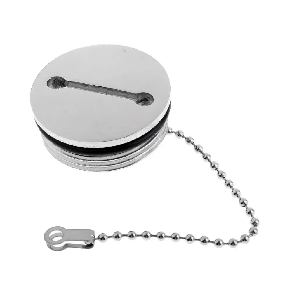 ISURE MARINE Gas Deck Fill 38mm Replacement Spare Cap with Chain Boat Yacht Accessories 316 stainless steel 38mm replacement spare cap with chain boat marine yacht accessories