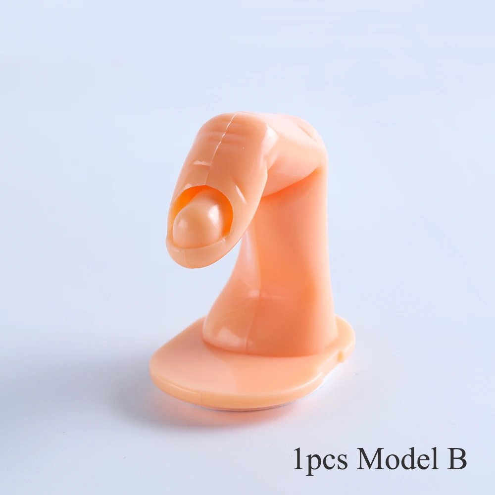 1pcs Model B 1 шт., профессиональная модель пальцев, накладные ногти, инструменты для маникюра, салонов, для дизайна ногтей, держатель для дисплея, ручной клей, лак, SANJ209-1 - Цвет: 1pcs Model B
