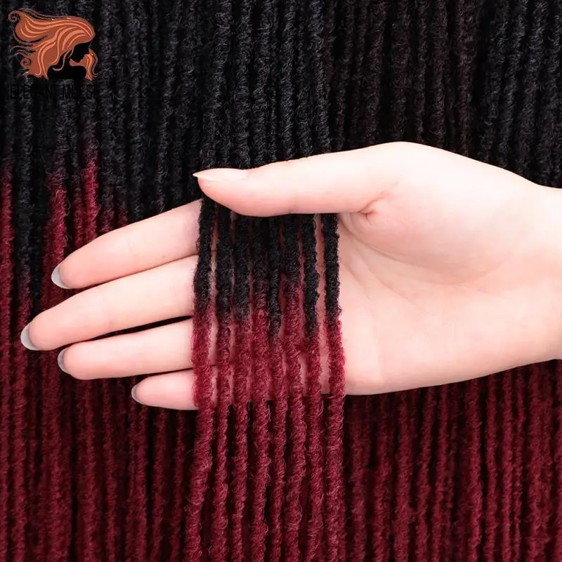 18 Inch Blonde Brown Bug Synthetic Hair for Women Faux Locs Crochet Hair with Sister Locks Afro Crochet Braids - Elegant Muses image 5