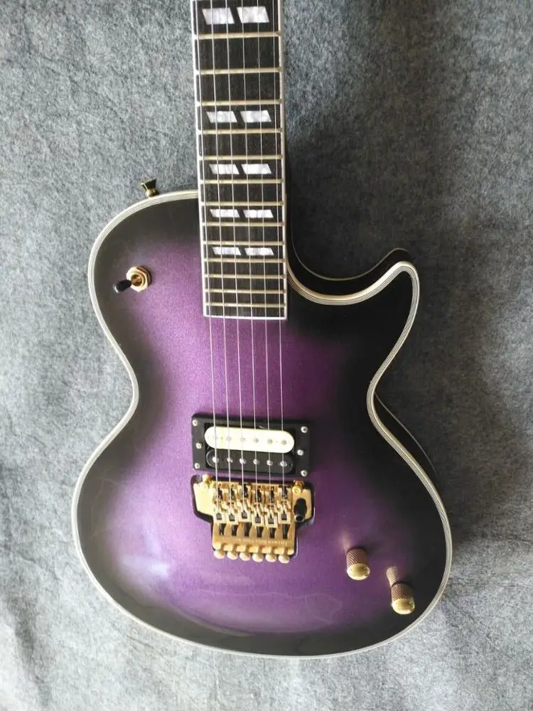 Бесплатная доставка AAAA качественная фиолетовая гитара custom shop электрическая из