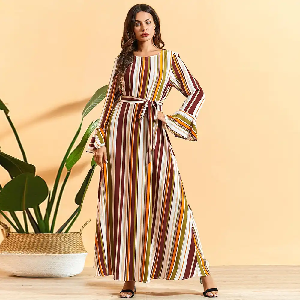 plus size striped dress