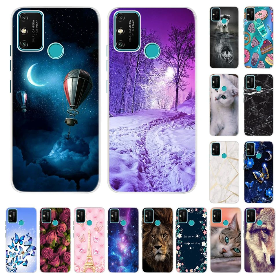 salami In zoomen Dan Animal Flower Case For Huawei Honor 9a Gsm / Hspa / Lte Shockproof Silicone  Soft Thin Phone Cover Bumper For Honor 9a 6.3" - Mobile Phone Cases &  Covers - AliExpress