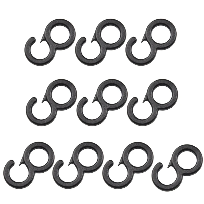 E56D 10Pcs Clip Tail Hook Outdoor Camping Light Plastic Canopy Tarp Fixed Hiking Tent Hanging | Спорт и развлечения