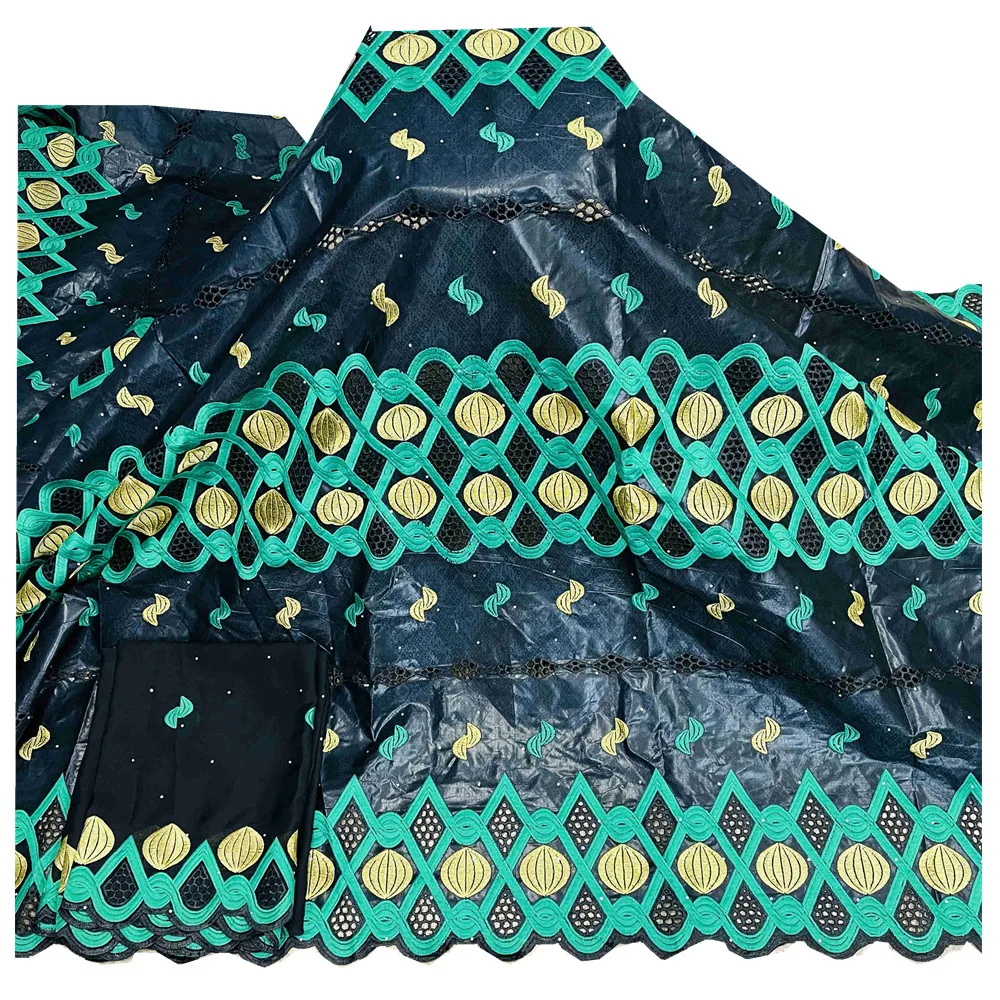 

2021 New Arrival African Bazin Riche Lace Fabric Embroidery French Tulle Lace Fabric For Nigerian Wedding Party Material h72-45