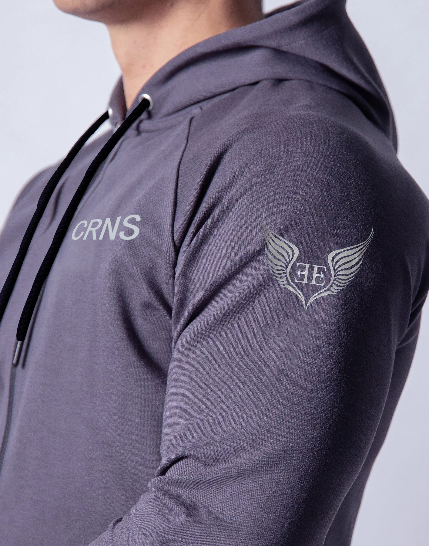 

Muscle Fitness Spring And Autumn Brothers Men Running Exercise Cotton Elastic Hoodie Trousers Sweatpants Sports Casual Two-Piece