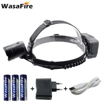 

Powerful XHP70.2 3 Modes Led Headlamp USB Rechargeable Headlight White Light Head Lamp With 3*18650 Battery For Working Camping