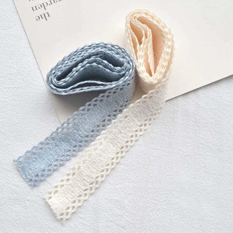 Hollow Lace Polyester Webbing Ribbon - 25MM, 1 Yard for DIY Hair Accessories & Head Jewelry